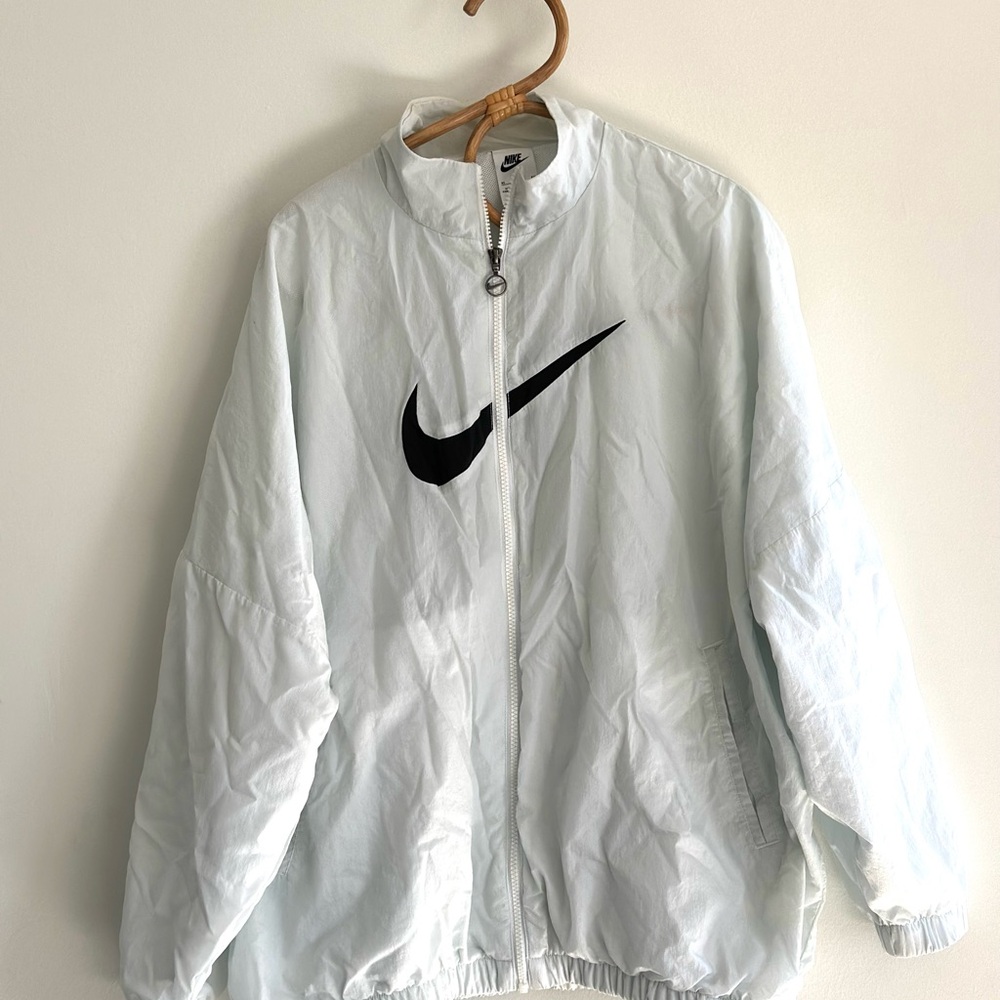 Nike White Windbreaker Jacket XL